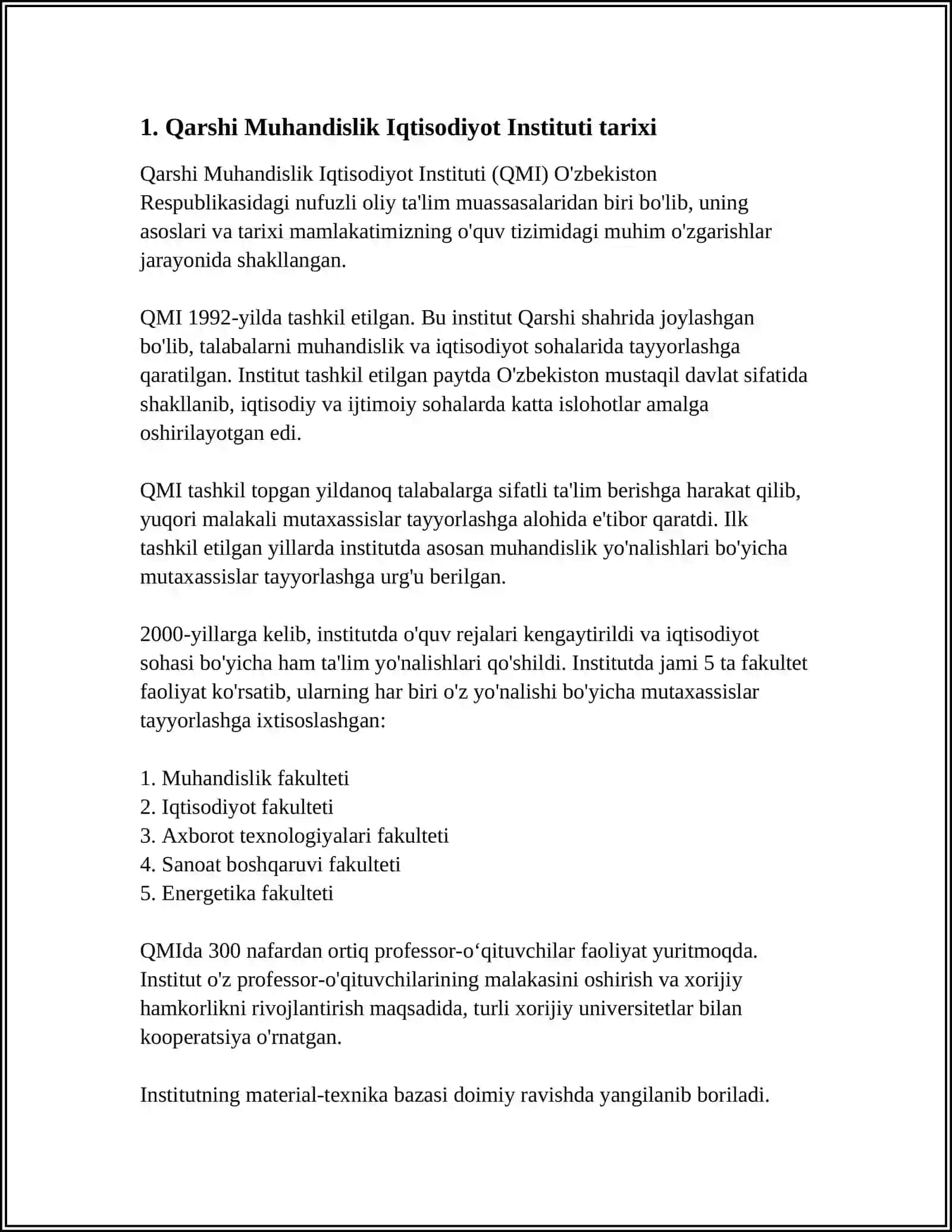 Qarshi Muhandislik Iqtisodiyot Instituti 3