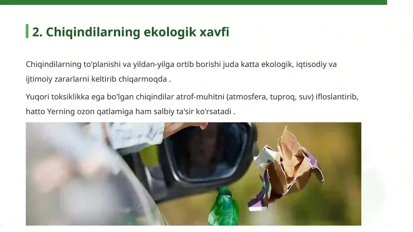 CHIQINDILARNI BOSHQARISH TIZIMLARI VA XALQARO TAJRIBALAR 3