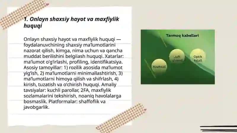 Onlayn shaxsiy hayot va maxfiylik huquqi 3