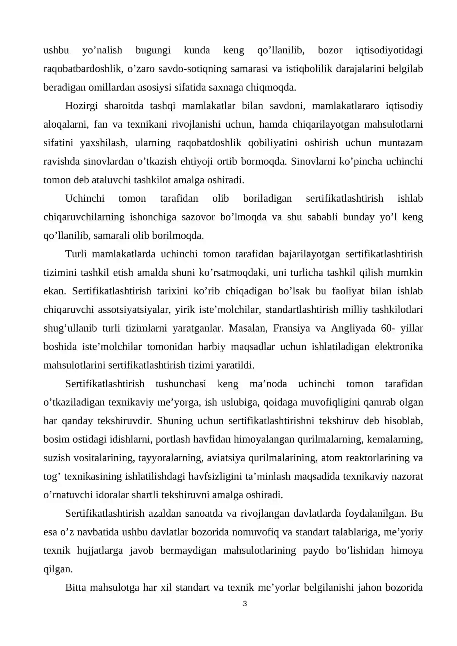 Ko’tarish moslama (domkrat) mahsulotlarini sertifikatlashtirish tartibini ishlab chiqish 3