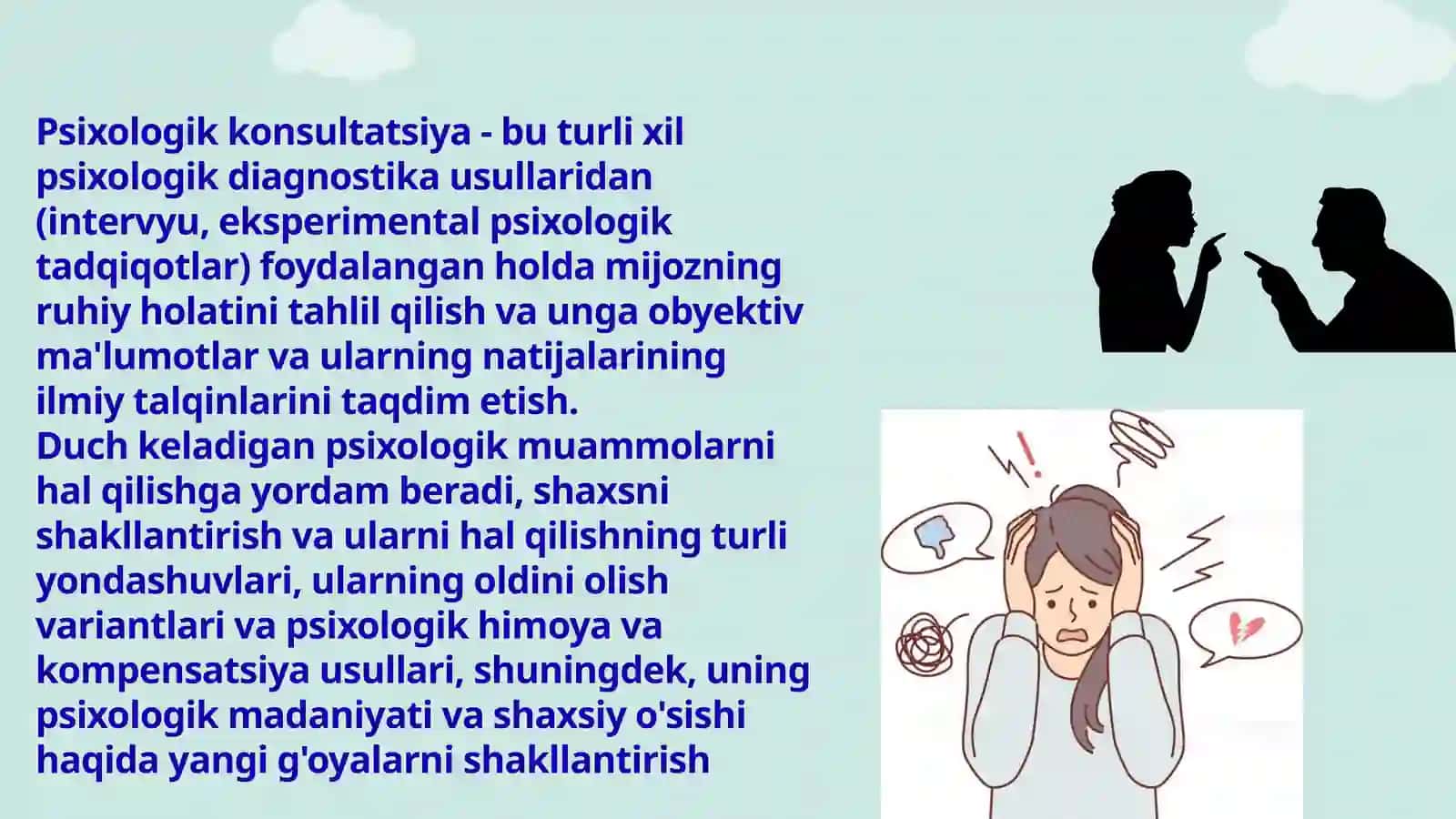 Psixologik maslahat va korreksiya fanining maqsad, vazifalari va predmeti 3