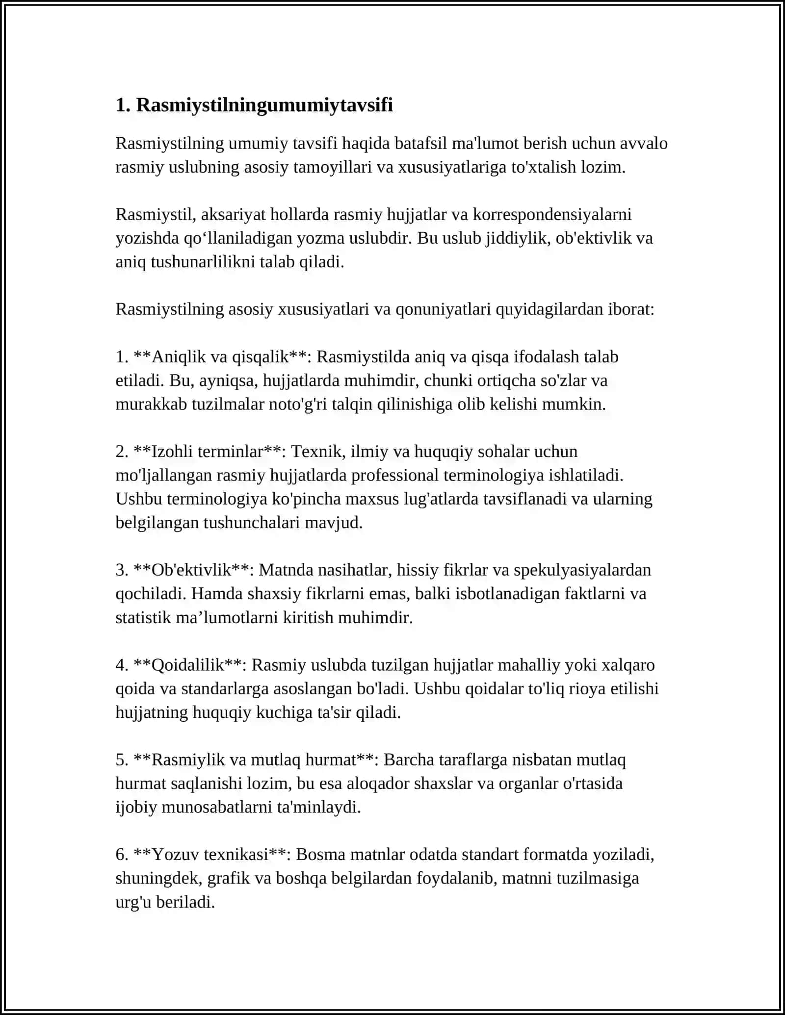RASMIY USLUB VA UNING USLUBIY XUXUSIYATI 3