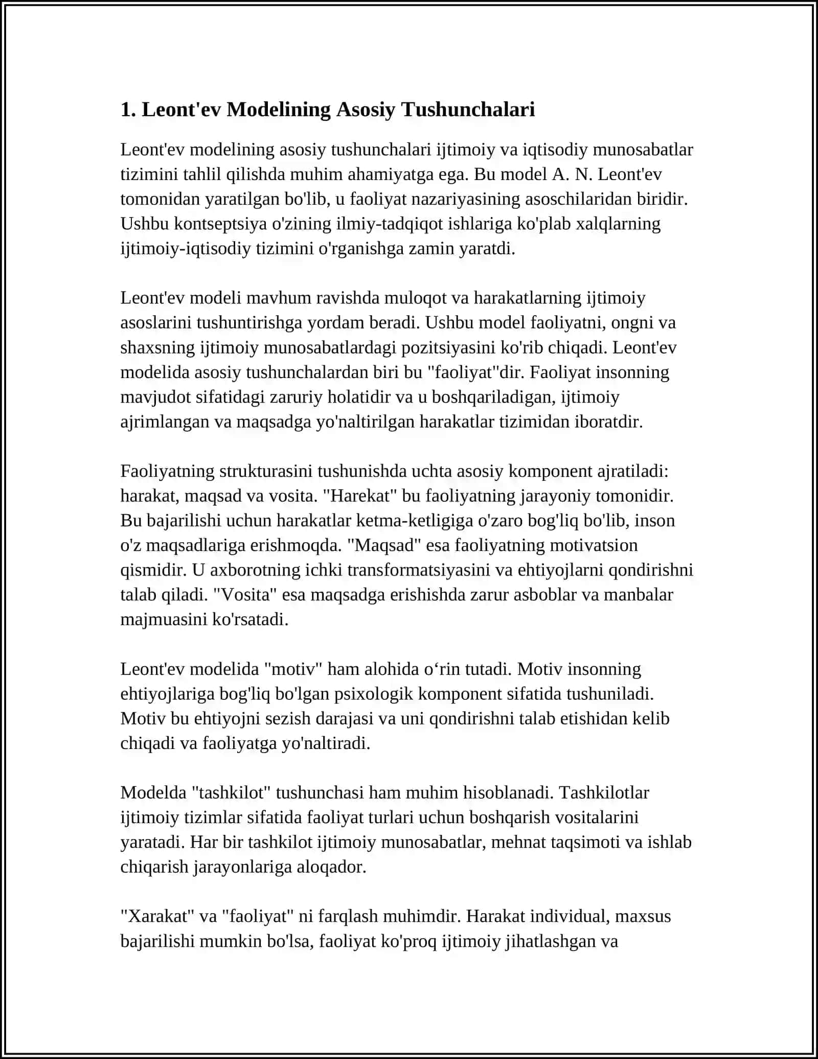 KÕP TARMOQLI IQTISODIYOTNING LEONT'EV MADELI 3
