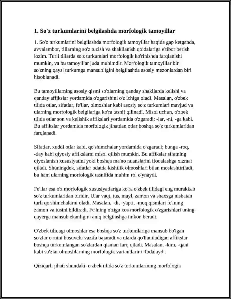 TURLI TILLARDA SÔZ TURKUMLARINI TASNIFLASH TAMOYILLARI 3