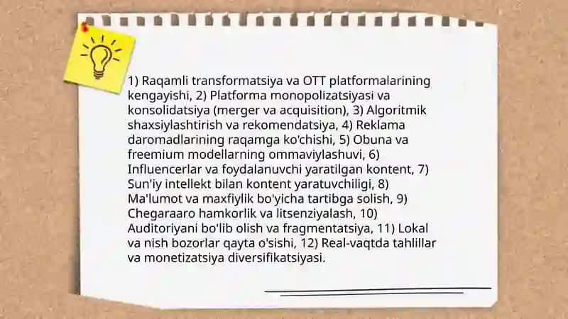 Jahon media va makonida raqobat muhiti 3