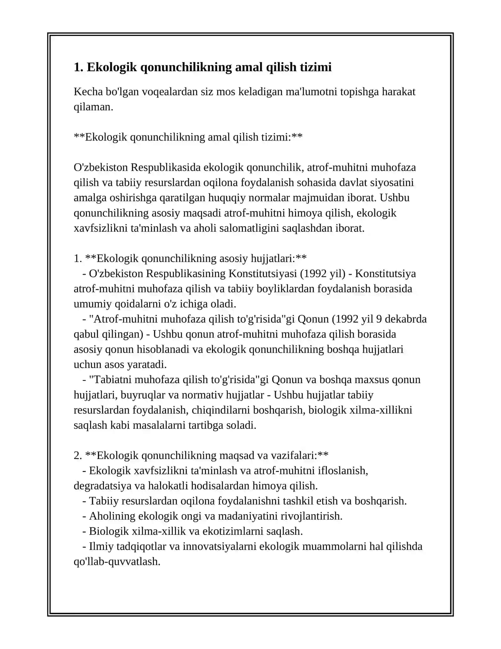 DAVLAT HOKIMIYAT ORGANLARIDA EKOLOGIYA MASALALARI 3