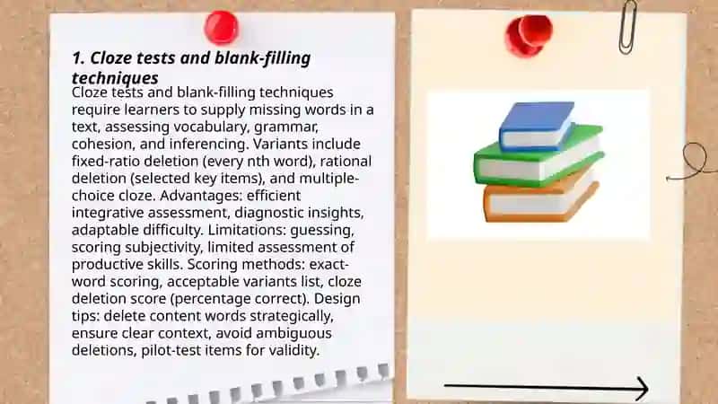 Cloze tests and blank-filling techniques 3