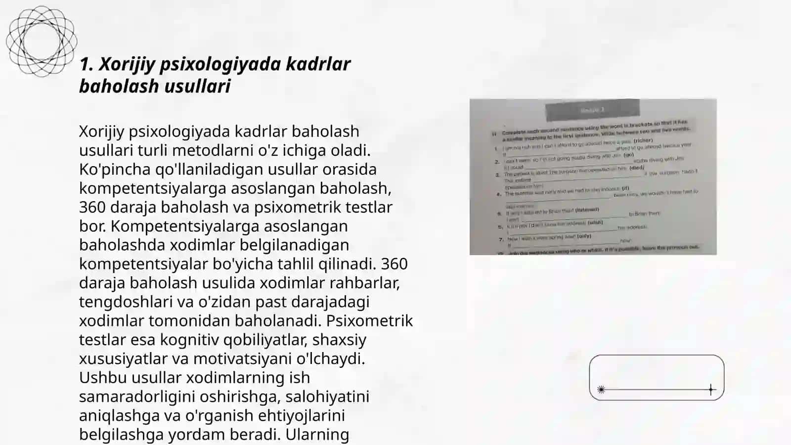 Xorijiy psixologiyada kadrlarni baholash muammosi 3