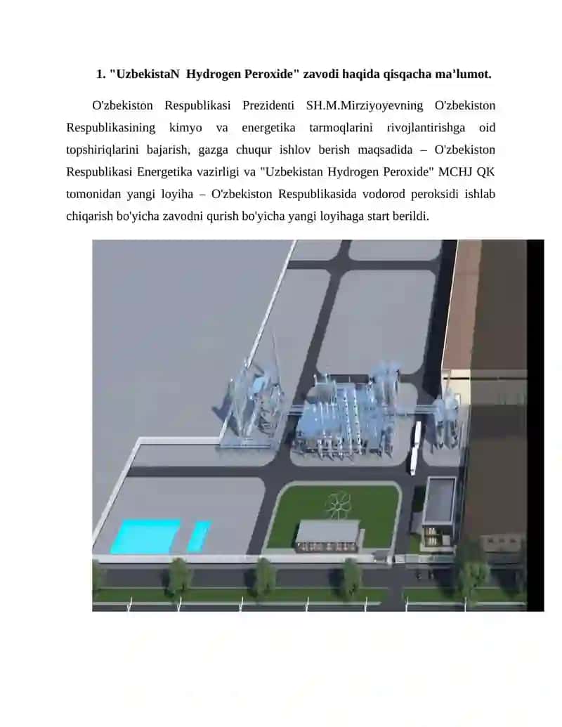 Uzbekistan Hydrogen Peroxide Factory 3