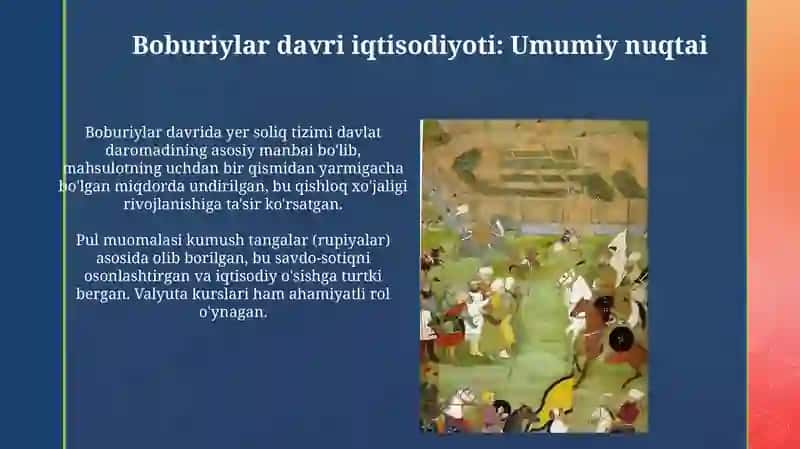 Bobur davridagi iqtisodiy g'oyalar 3