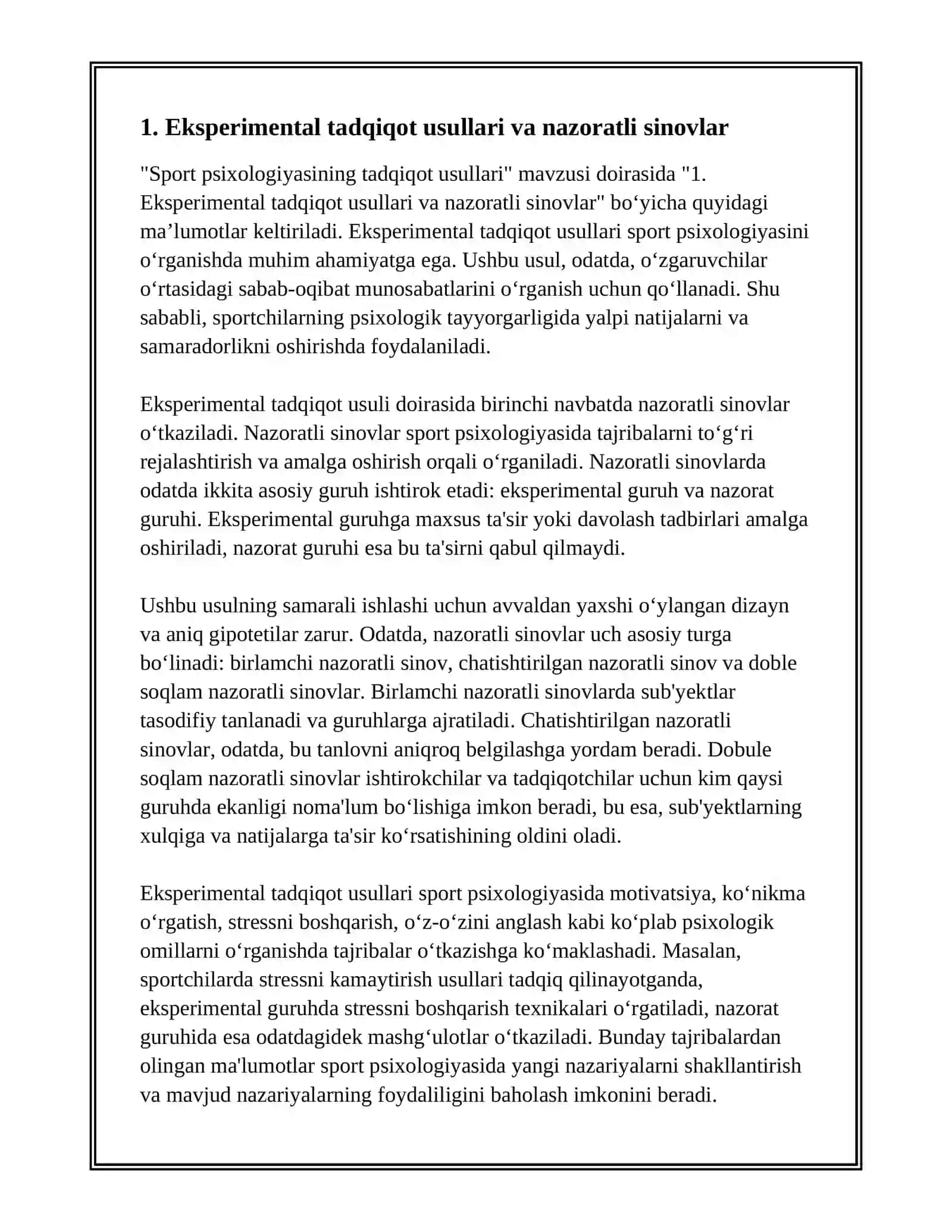 SPORT PSIXOLOGIYASINING TADQIQOT USULLARI 3