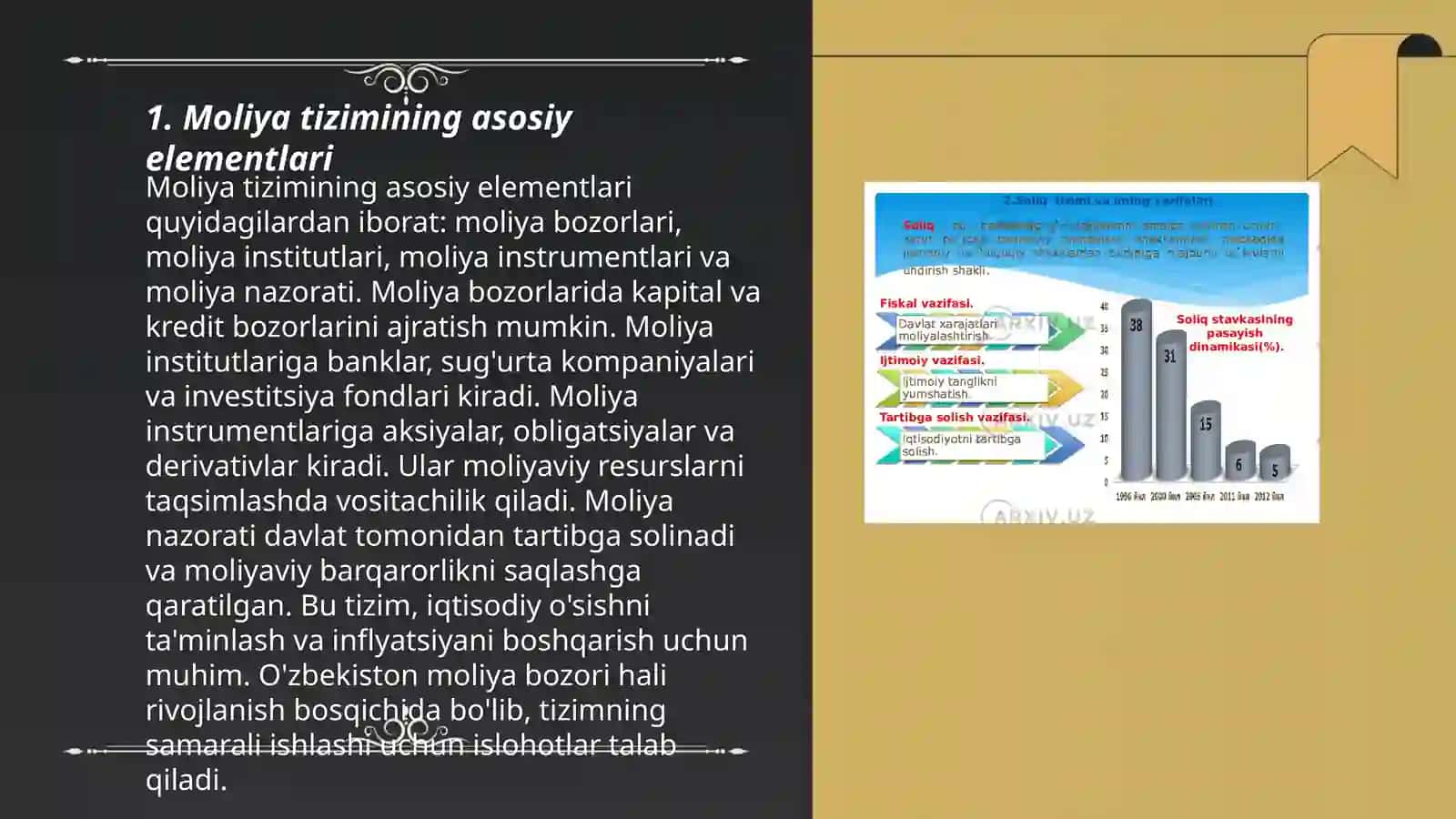 Moliya tizimi va moliyaviy siyosat 3