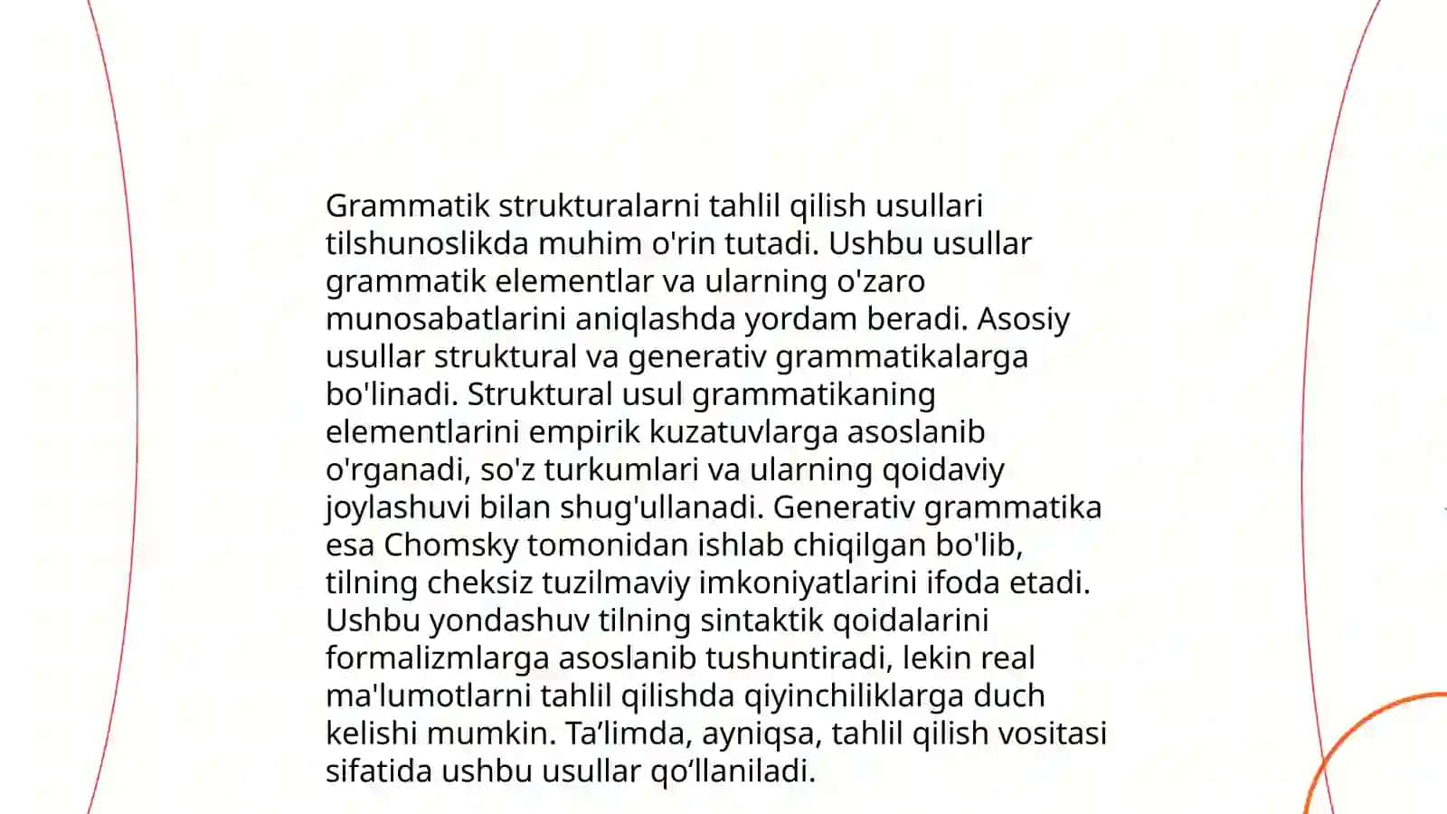 Grammatika -til strukturasini oʻrganuvchi soha sifatida 3