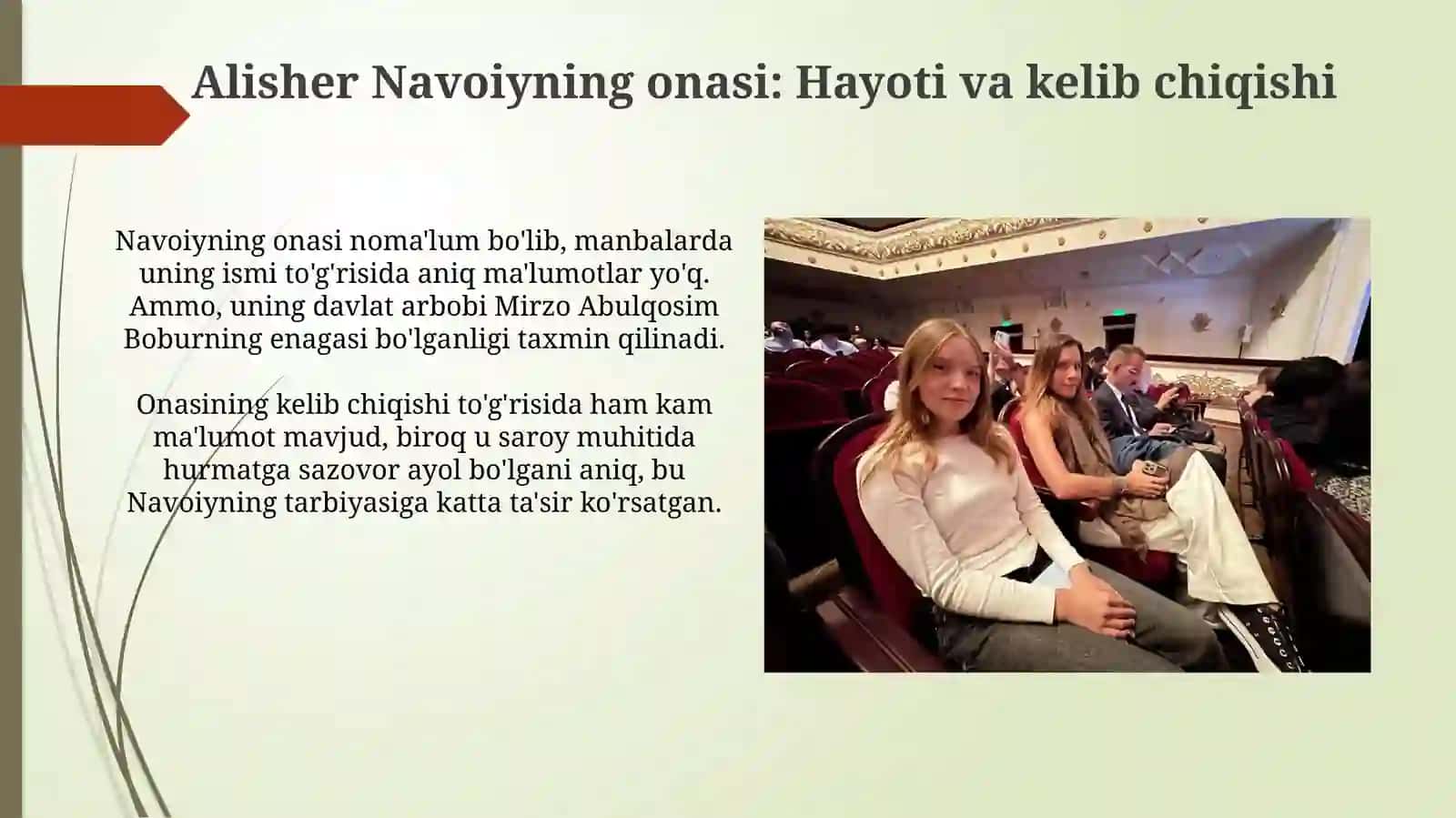 Alisher Navoiyning onasi 3