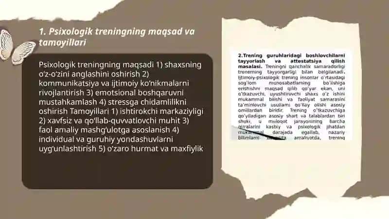Psixologik trening guruhiga boshlovchilarni tayyorlash 3