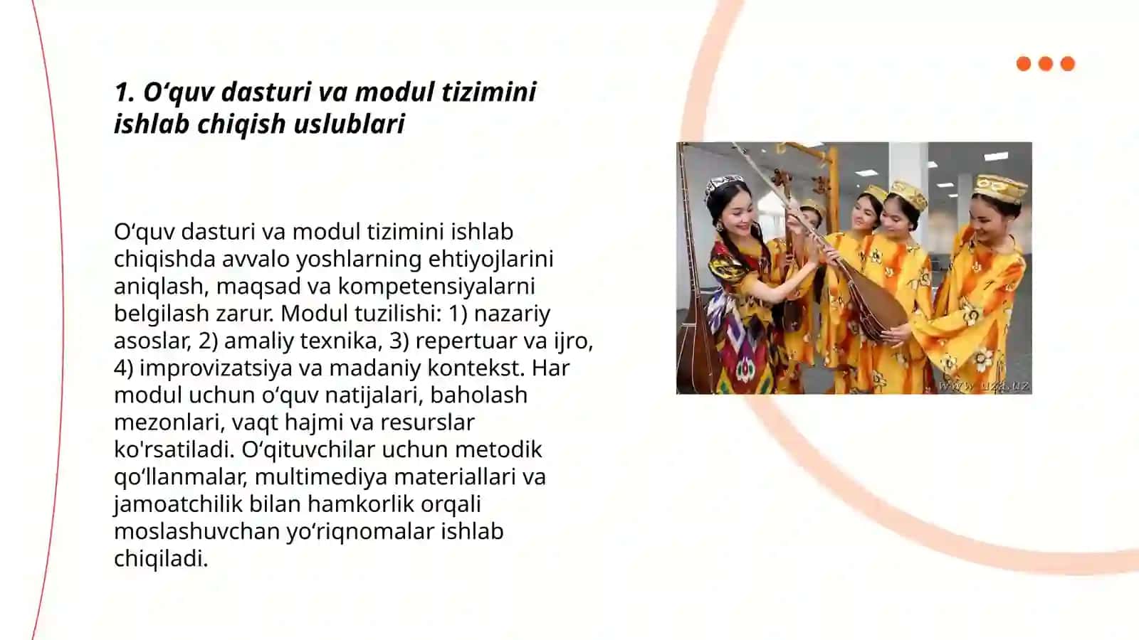 Oʻzbek xalq musiqasini yoshlarga mukammal oʻrgatish uslublari 3