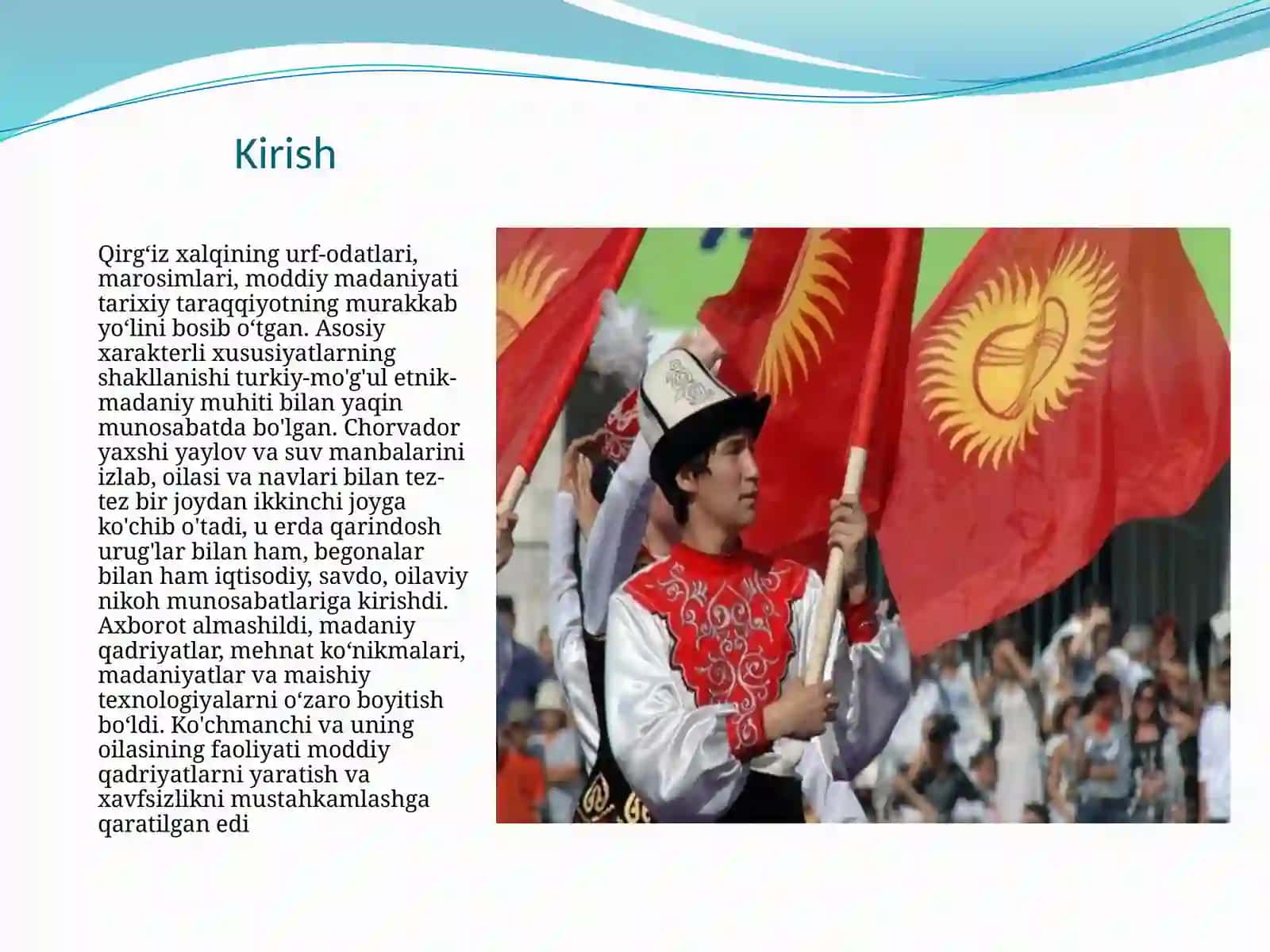 Qirg’iz xalqi urfodat va marosimlari 3