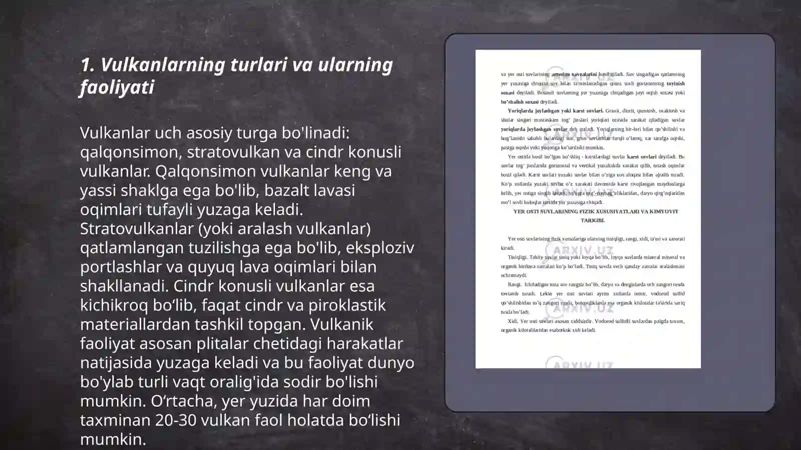 Vulqon faoliyatini modellashtirish va yer yuzasiga taʼsiri 3