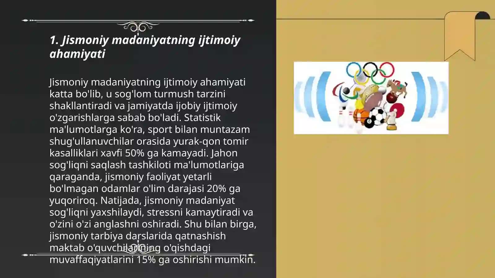 Jismoniy madaniyatning jamiyatdagi vazifalari va shakllari 3