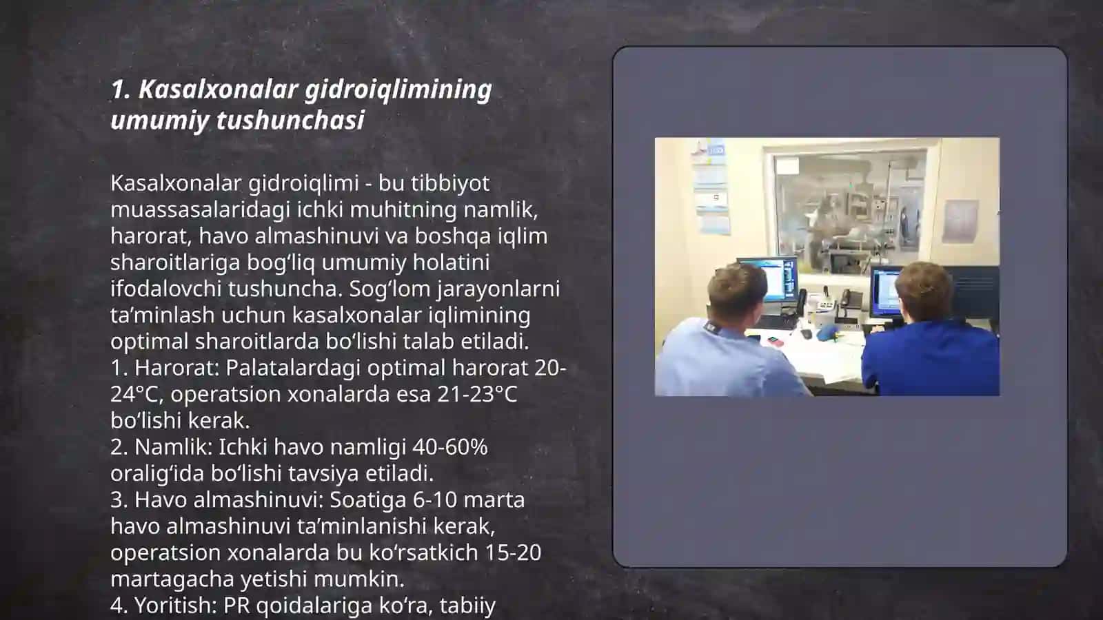Kasalxonalar gidroiqlimi 3