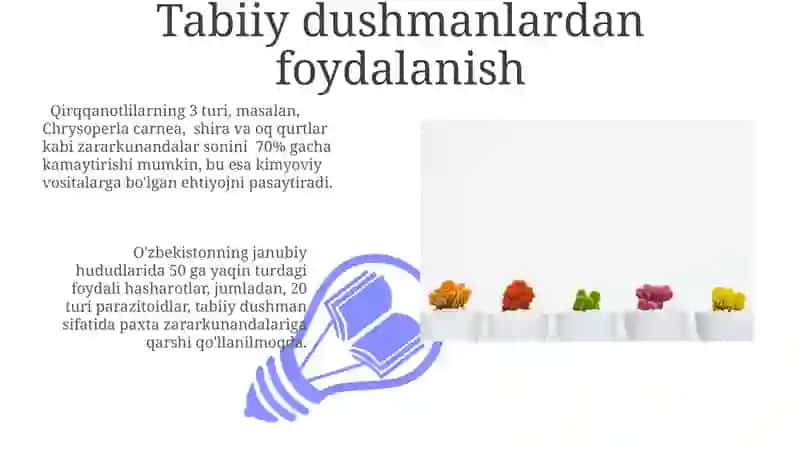 Tabiiy o'simlik zararkunandalariga qarshi kurash vositalari 3