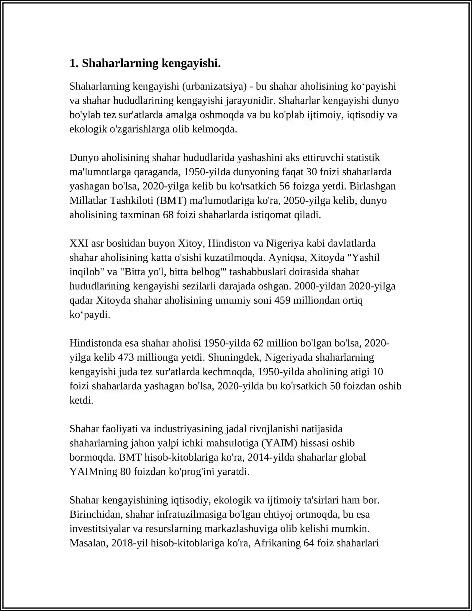 URBANIZATSIYA VA EKOLOGIK MUAMMOLAR 3