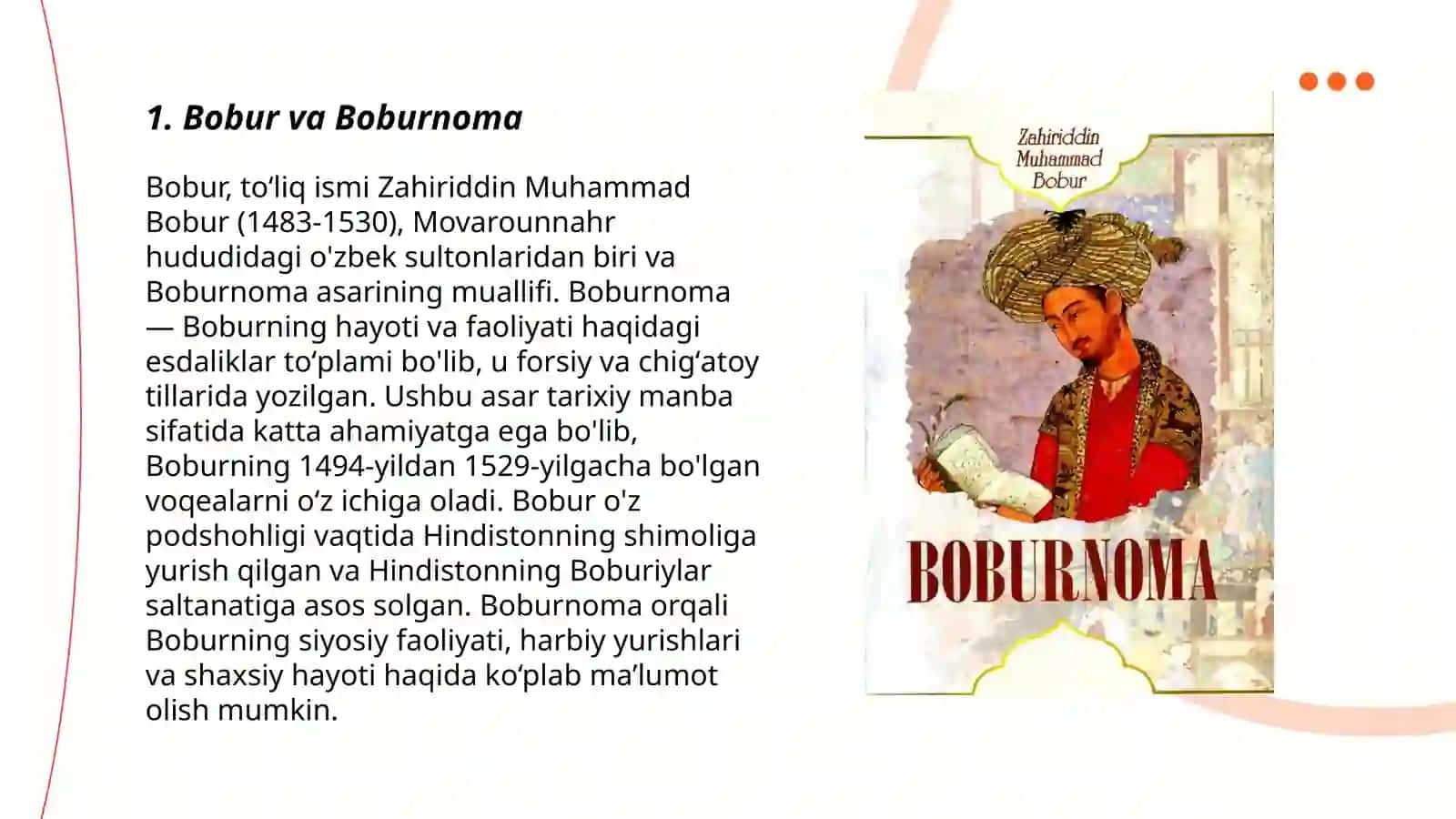Boburnomada muallifning adabiy estetik qarashlari 3