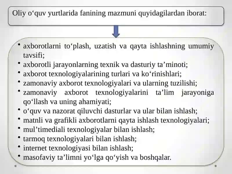 Iqtisodiyotda axborot kommunikatsion texnologiyalar va tizimlar 3