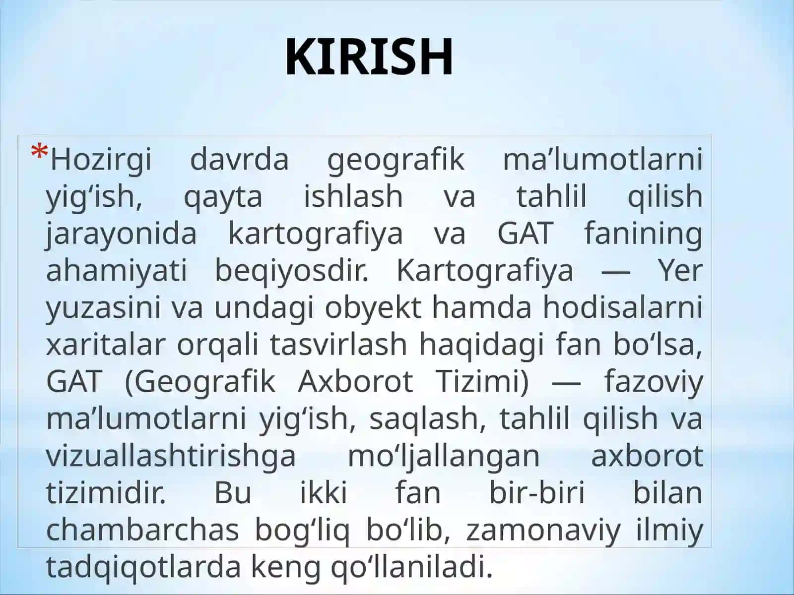 Kartografiya va GAT asoslari 3