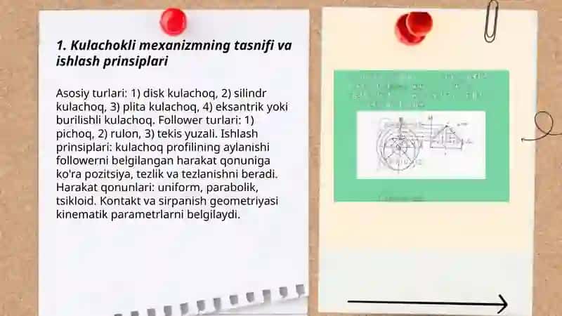 Kulachokli mexanizmni kinematik loyihalash 3