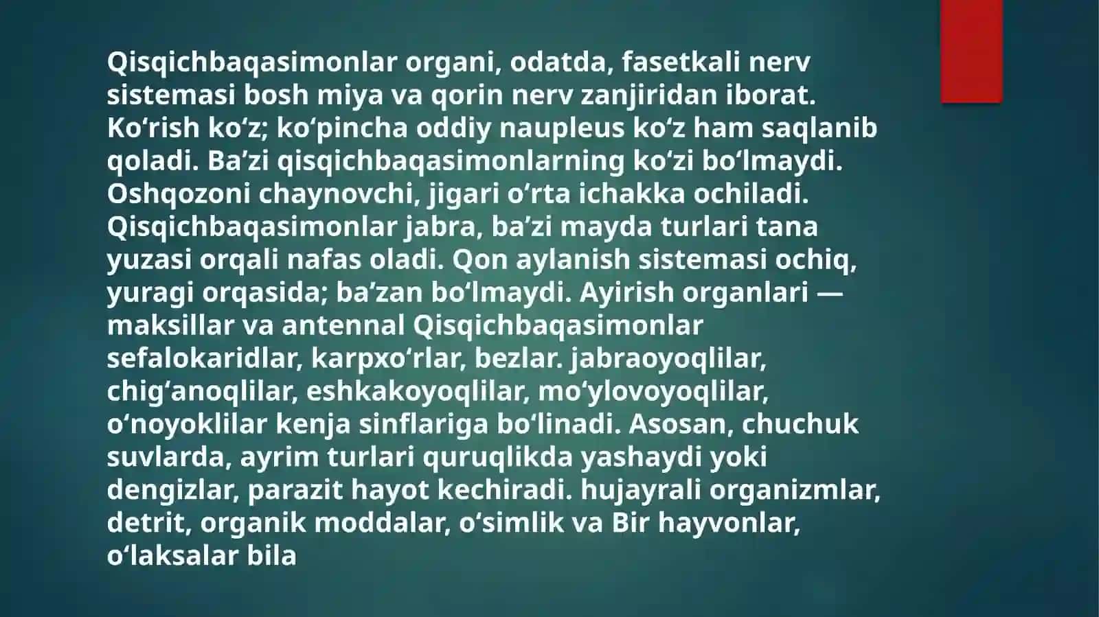 Qisqichbaqasimonlarning ko'payishi va rivojlanishi 3