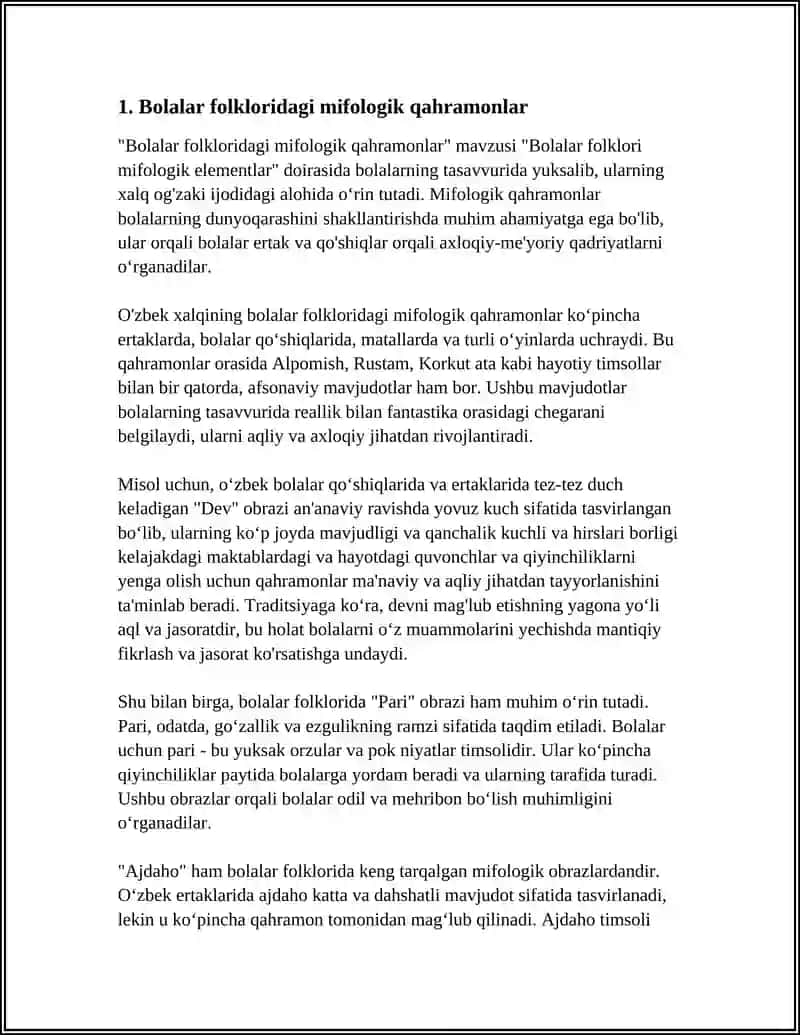 BOLALAR FOLKLORI MIFOLOGIK ELEMENTLAR 3