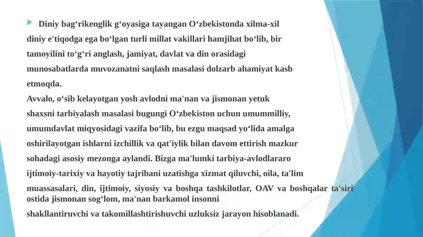 Dunyoviy va diniy bilimlarning mutanosibligini ta’minlashning ahamiyati 3