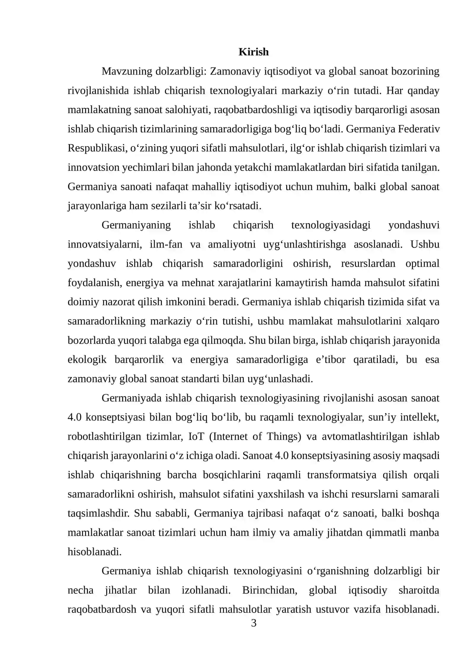 Germaniy ishlab chiqarish texnologiyasi 3