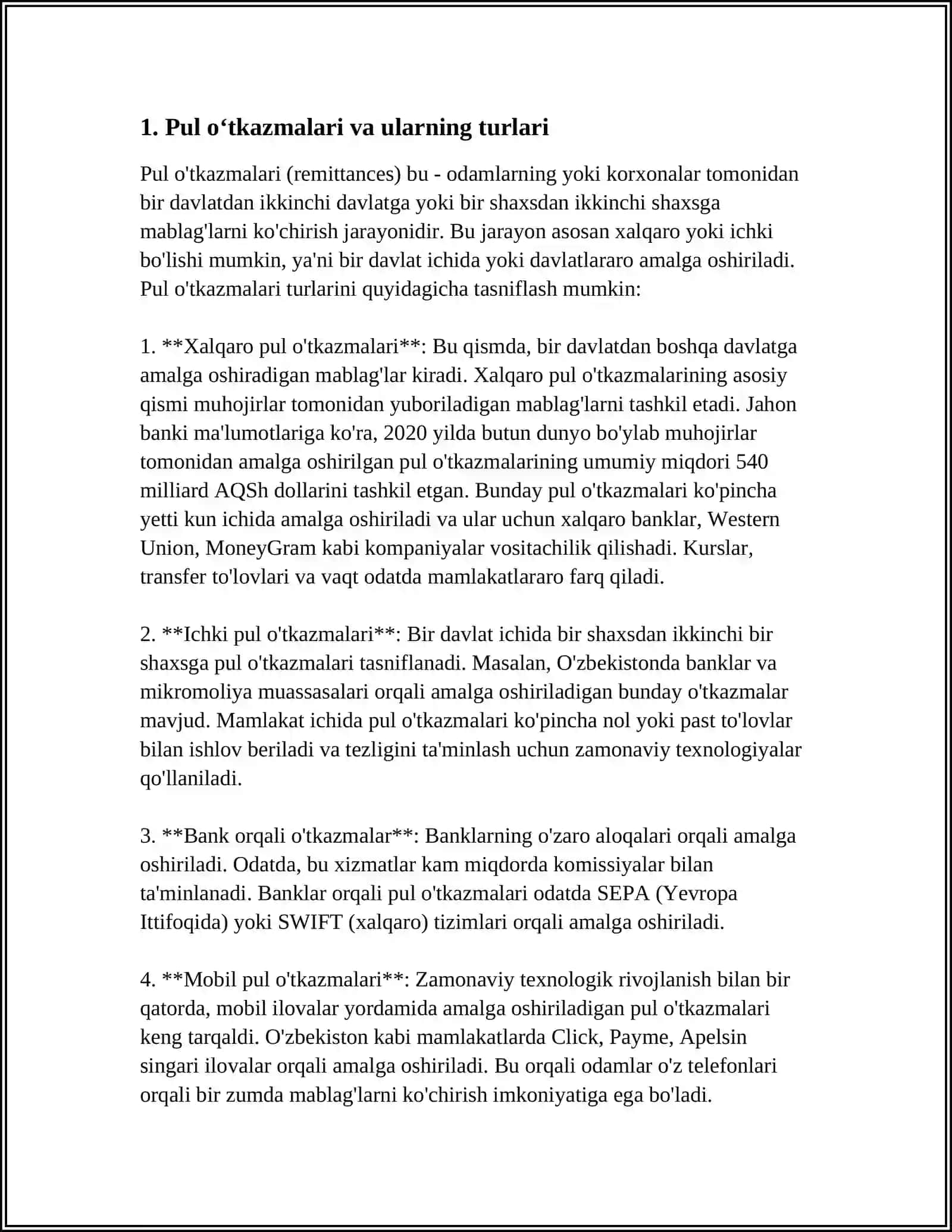 BIRIKMALAR VA OʻTKAZISHLAR TOʻGʻRISIDA TUSHUNCHALAR 3