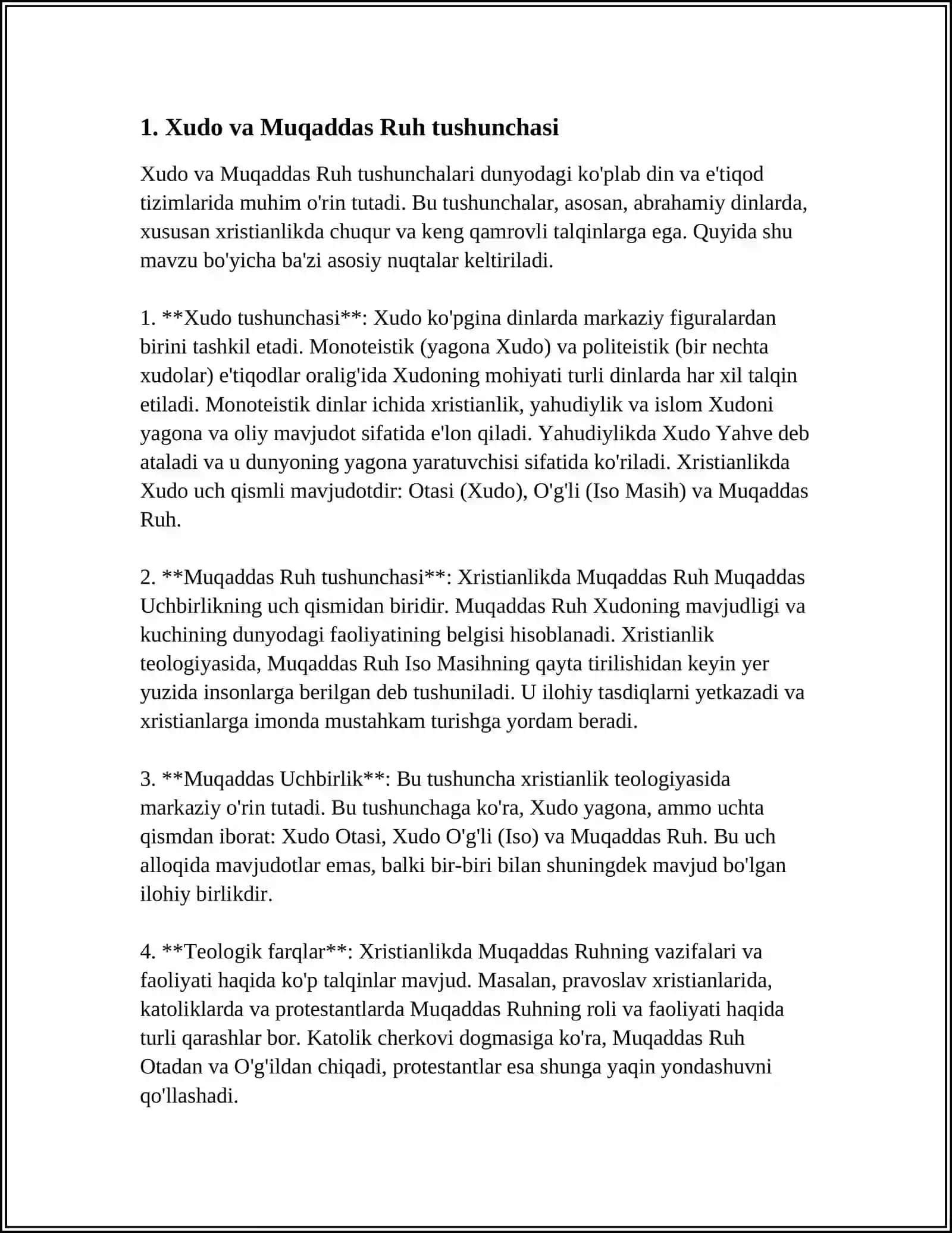 KATOLIKLIK VA PRAVOSLAVLIK TA’LIMOTLARIDAGI MUSHTARAK VA FARQLI JIHATLAR 3