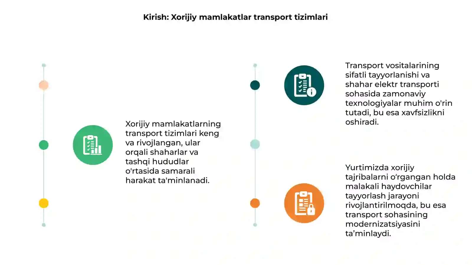 Transport vositalari va shahar elektr transporti haydovchilarini tayyorlash 3