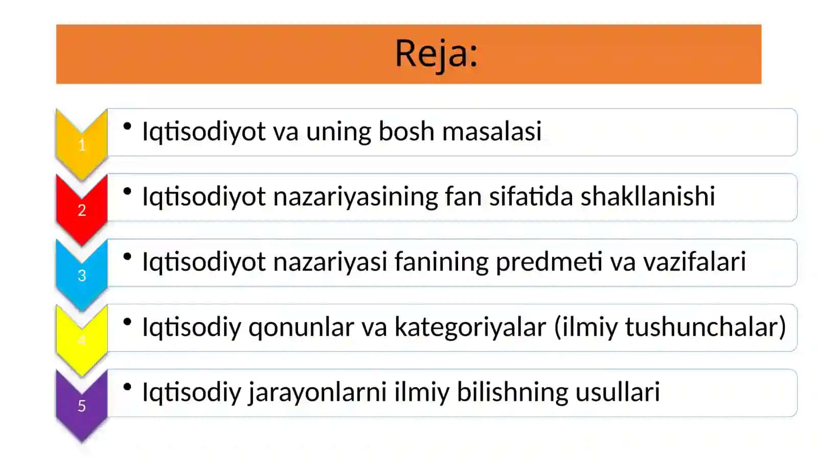 Iqtisodiyot nazariyasining asosiy bosqichlari 3