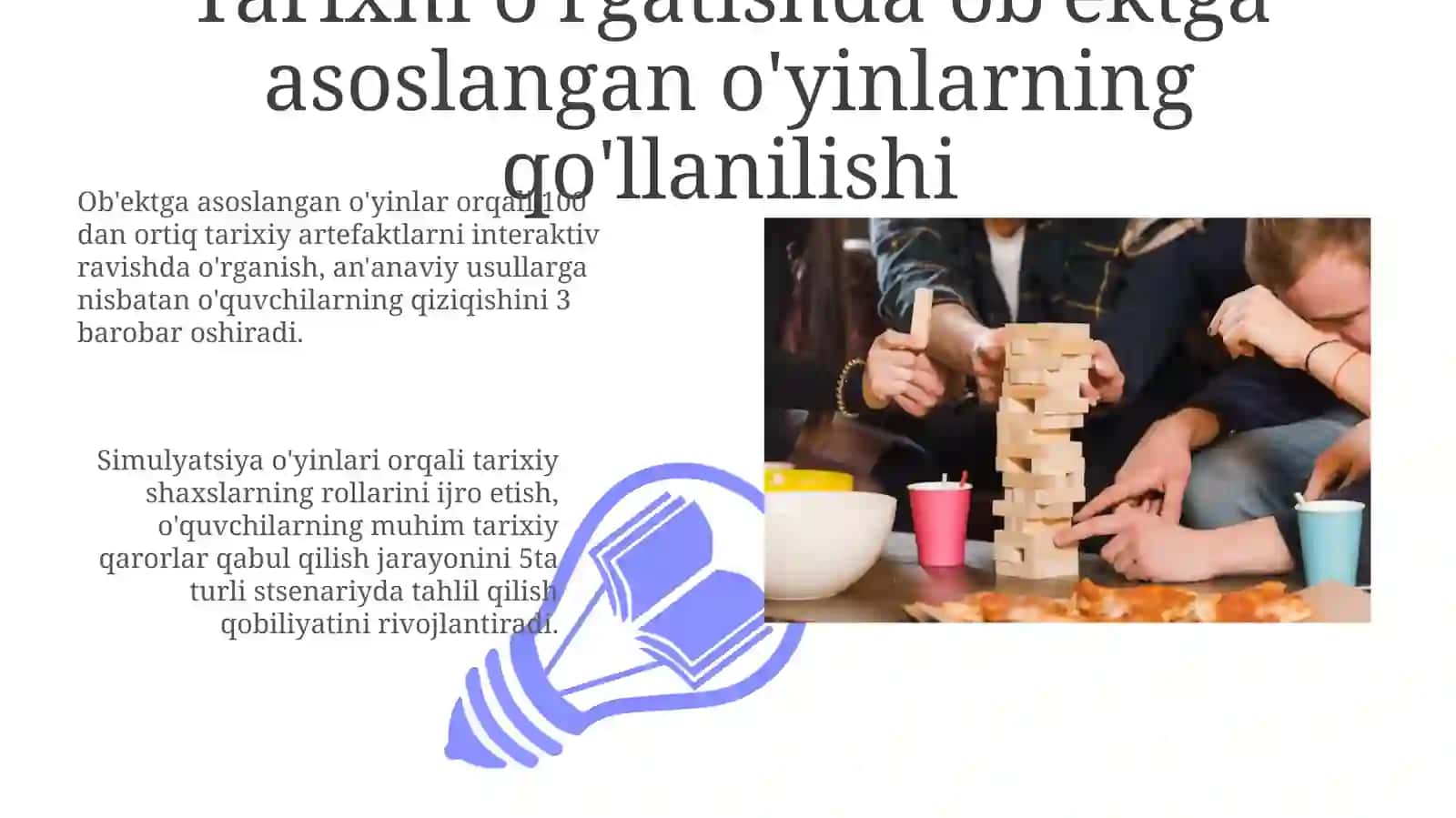 Tarix oʻqtishda pridmetli oʻyin metodllaridan foydalanish 3