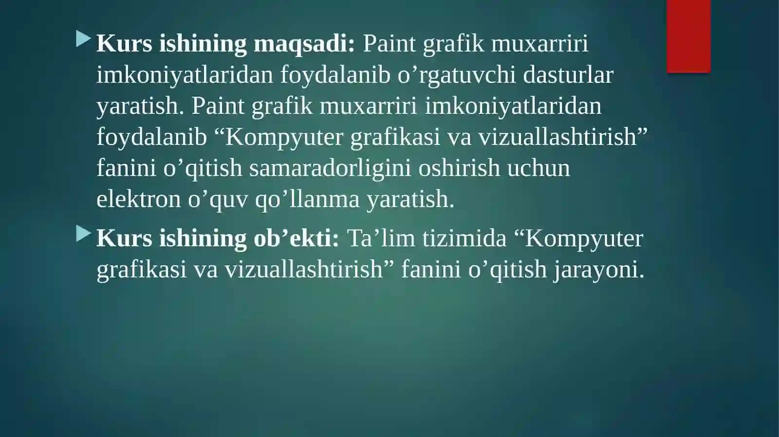 Paint grafik muxarriri va uning imkoniyatlaridan samarai foydfalanish usullari 3