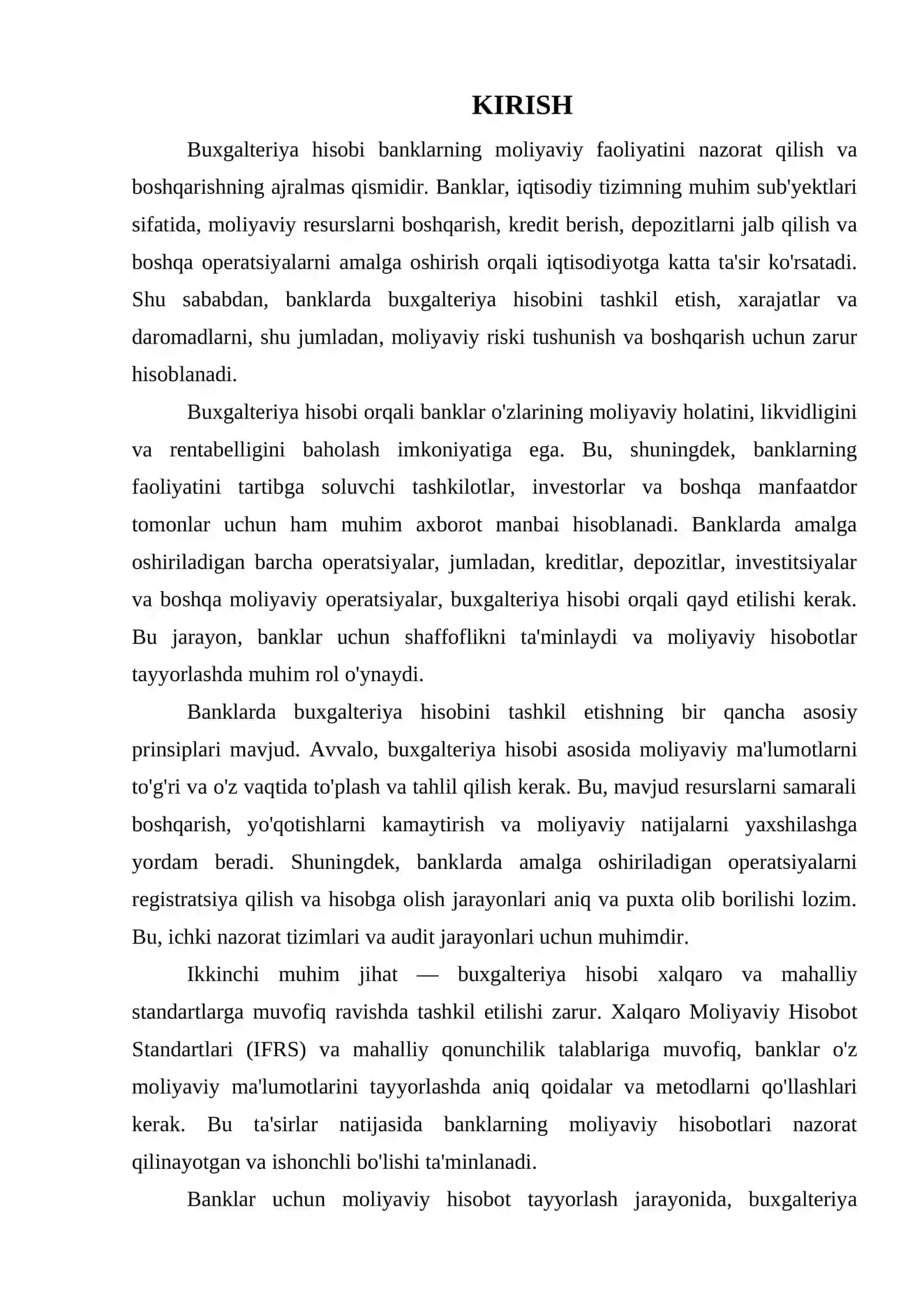 BANKLARDA BUXGALTERIYA HISOBINI TASHKIL QILISH ASOSLAR 3