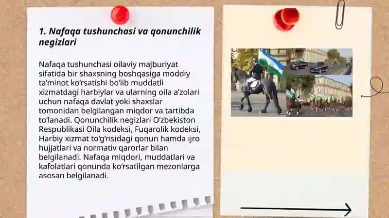 Muddatli xizmatdagi harbiylar va ular oila a’zolariga nafaqa ta’minoti 3