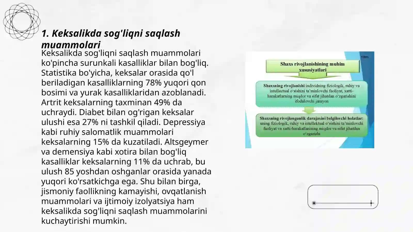 KEKSALIK VA QARILIK MAQSADLI GURUHINING TIBBIY JIHATI 3