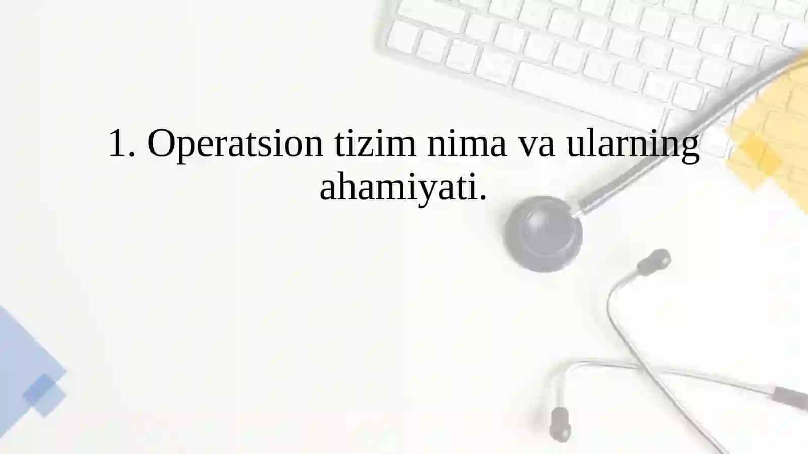 Operatsion Tizimlar 3