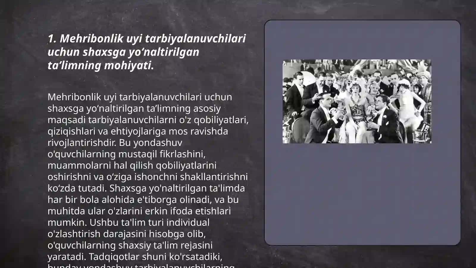 Mehribonlik uyi tarbiyalanuvchilari bilan olib boriladigan ijtimoiy -pedagogik faoliyatda shaxsga yoʻnaltirilgan taʼlim texnologiyalaridan foydalanish 3