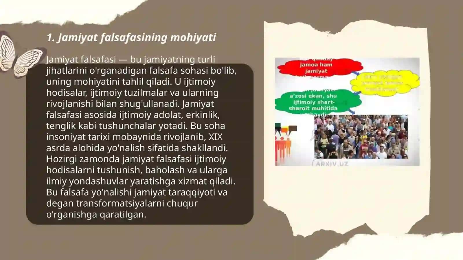 Jamiyat falsafasi 3