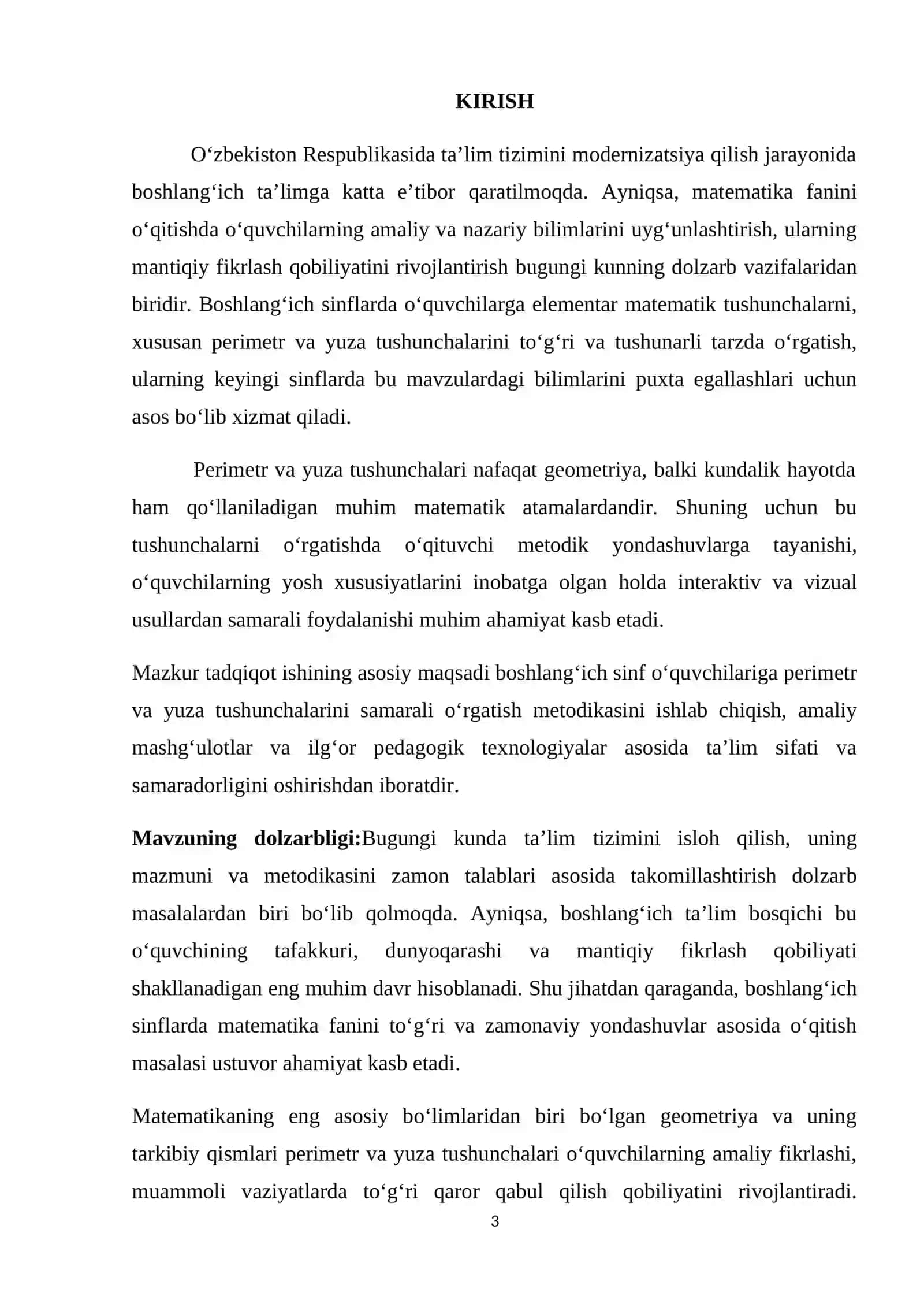 Boshlang‘ich sinflarda perimetr va yuza tushunchalarini shaklllantirish metodikasi 3