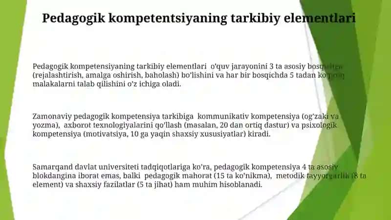 Pedagogik kompetentlikining nazariy metodologik asoslari va tarbiya jarayonining mohiyati va mazmuni 3