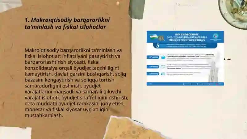 O'zbekiston iqtisodiyotida islohotlarni chuqurlashtirish bo'yicha rivojlanish strategiyasi 3
