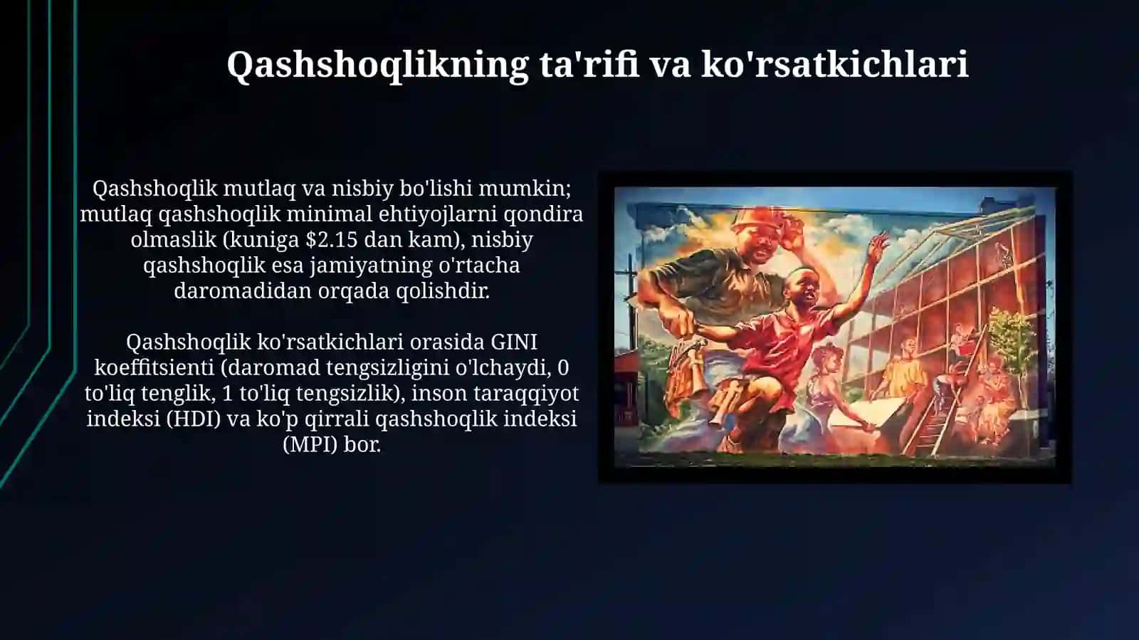 Kambagʻallikni qisqartirish. Kambag'allikni qisqartirishdagi choratadbirlar 3